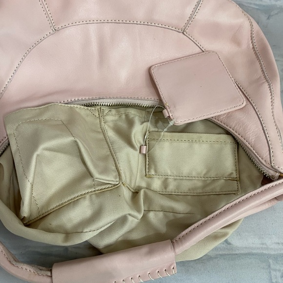 NWOT Baby Pink Leather Hobo - Picture 9 of 11